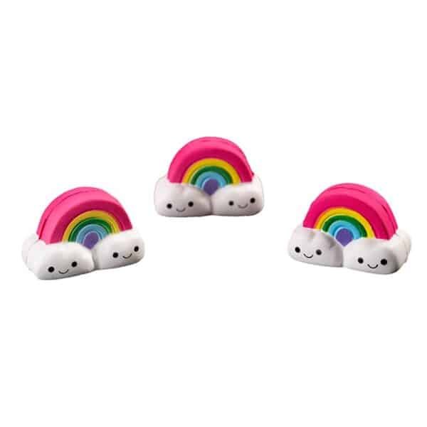 Squishy Rainbow Cloud Stress Ball Pen Cap - 图片 2