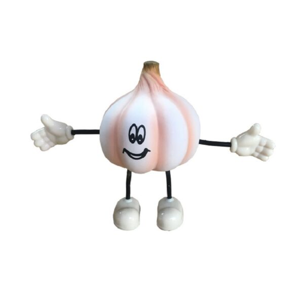 Squishy Bendy Garlic Stress Ball Figure - 图片 2