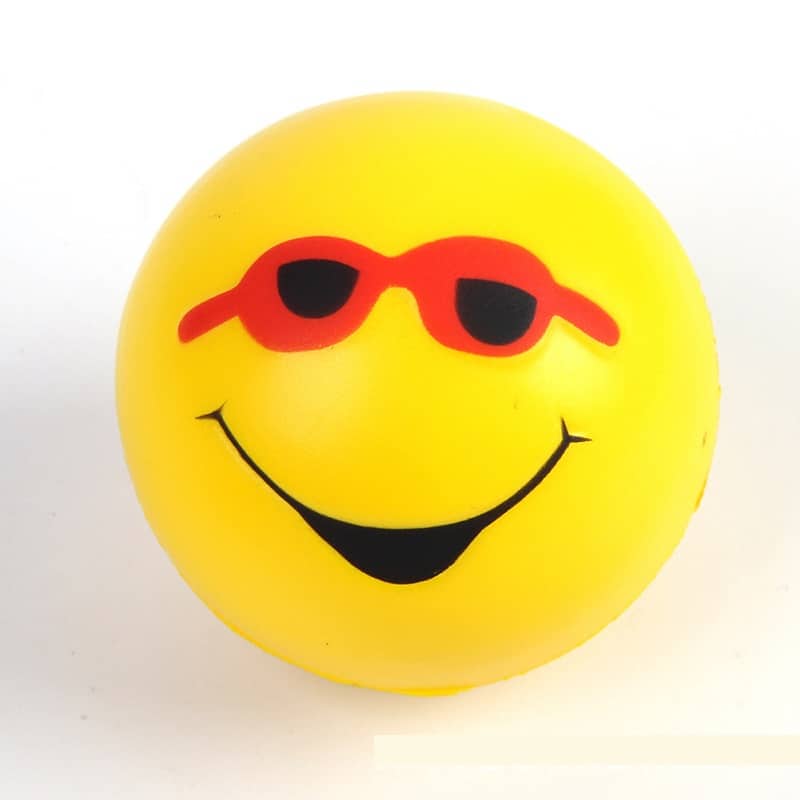 Emoticon With Sunglasses Stress Ball - 图片 2