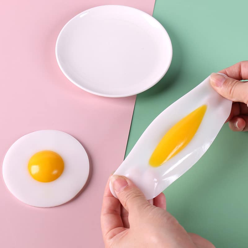Fried Egg Squishy Stress Ball - 图片 2