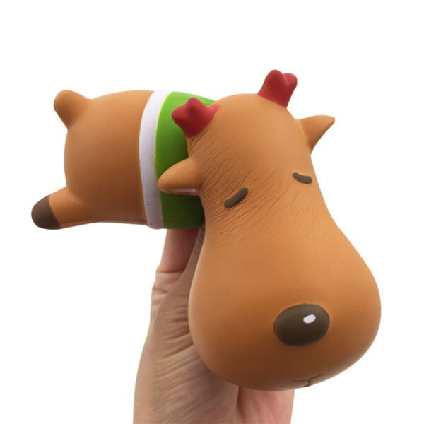 Christmas Sleepy Reindeer Slow Rising Stress Ball - 图片 2