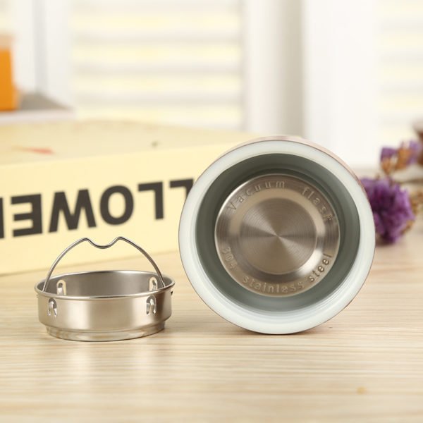 12oz Portable Metallic Stainless Steel Vacuum Bottle - 图片 2