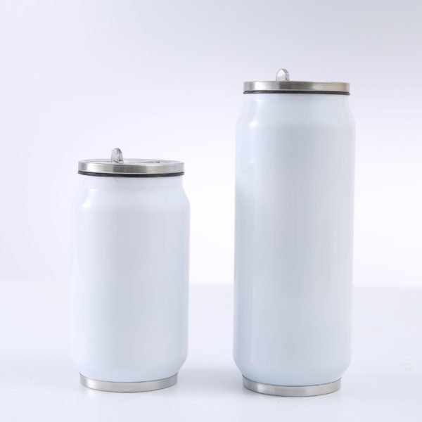 Coke Can Shaped Stainless Steel Vacuum Bottle with Straw 12OZ 17OZ - Image 2