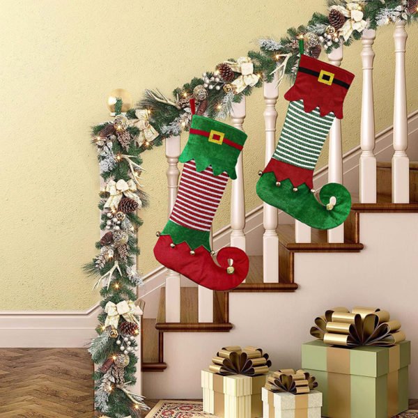 Christmas Elf Socks Gift Bags - 图片 2
