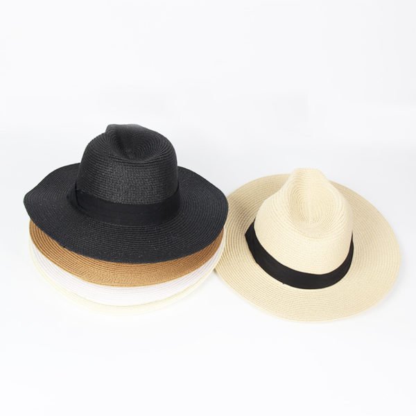 Customized Outdoor Beach Casual Straw Hat Sun Cap with Large Brim - 图片 2
