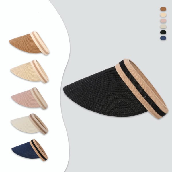 Comfort Straw Sun Cap Visor - 图片 2