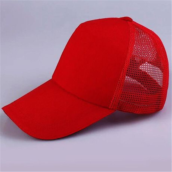 Cotton Mesh Cap Peaked Cap Trucker Cap - 图片 2