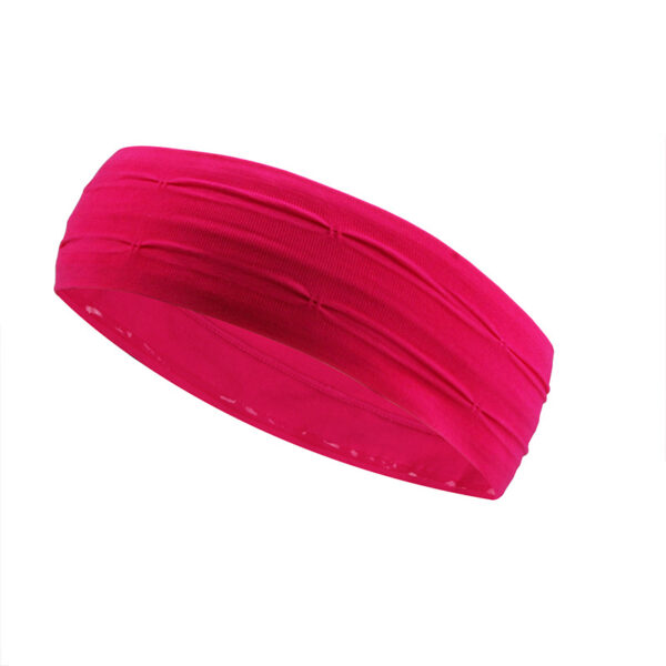 Double Dripper Pleated Sport Hairband - 图片 2