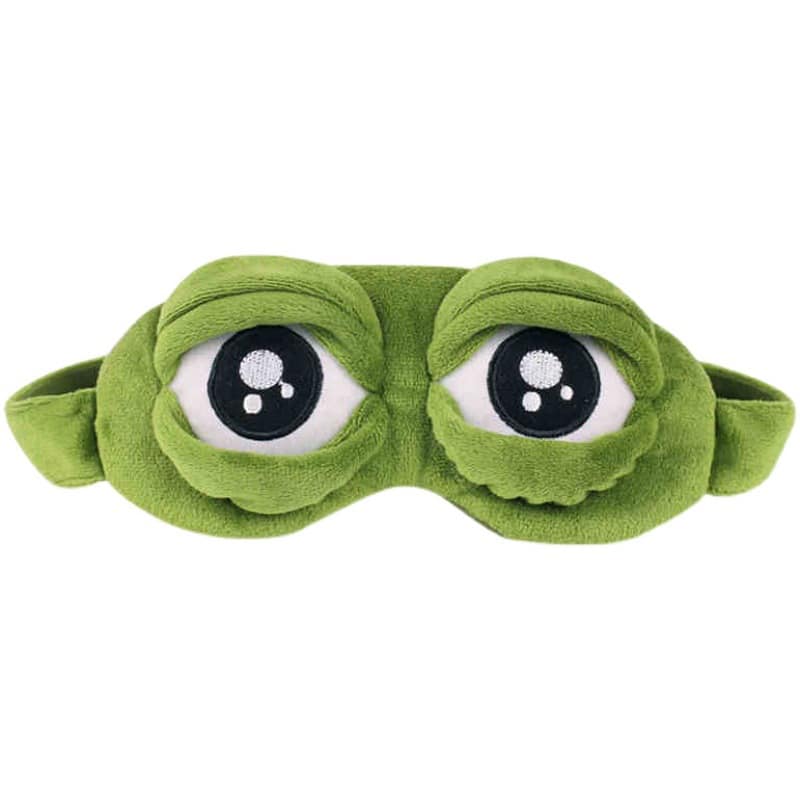 Funny Sad Frog Sleep Mask Eyeshade - 图片 2