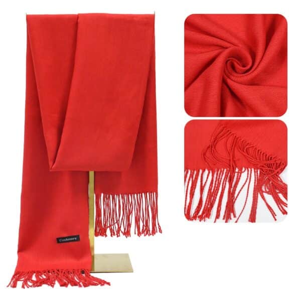 Wool-Blend Extra-Wide Warm Scarf - 图片 2