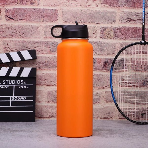 Plastic Spray Stainless Steel Insulated Water Bottle - 图片 2