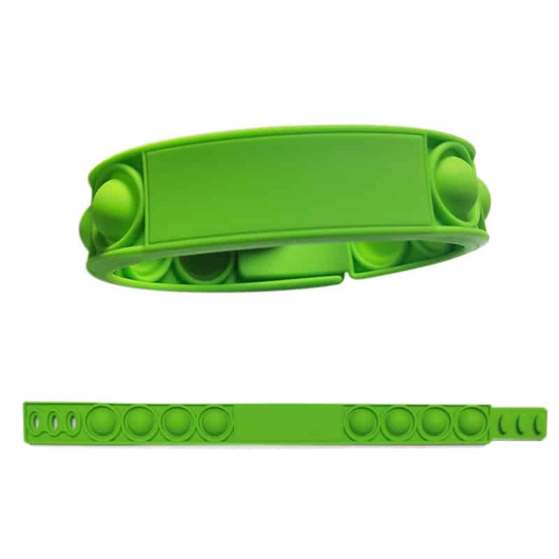 Multi-colored Silicone Pop Bracelet - Image 2