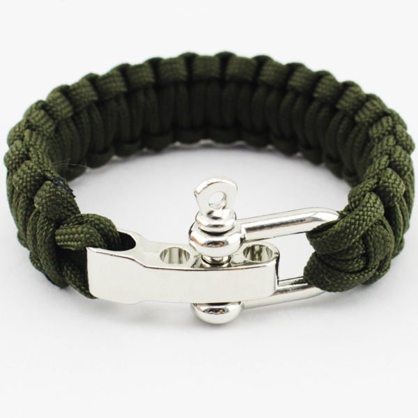 Paracord Bracelet W/ Metal Closure - Image 2