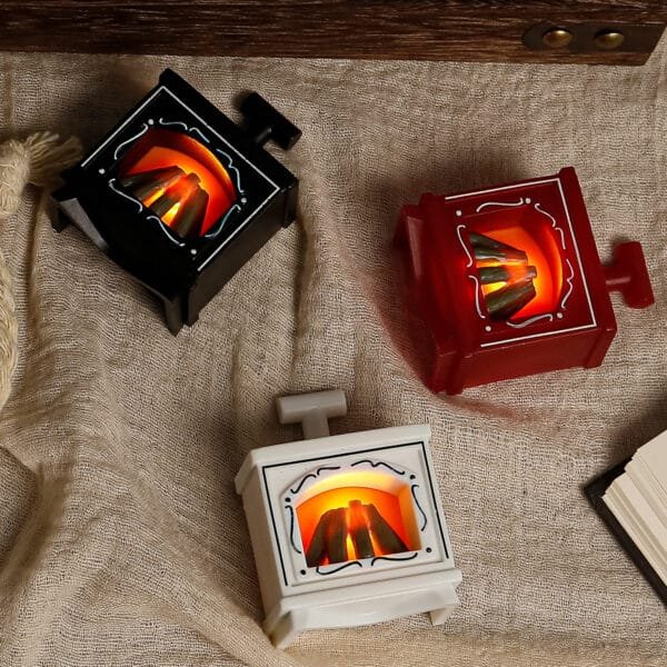 Mini Glowing Fireplace Electronic Candle Light - Image 2