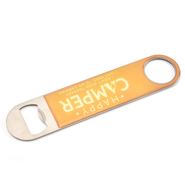 Large Stainless Steel Flat Beer Opener - 图片 2