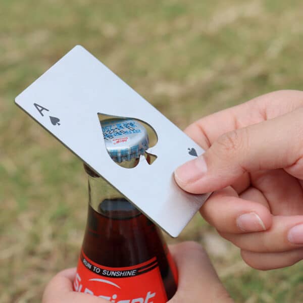 Ace of Spades Credit Card Style Stainless Steel Bottle Opener - 图片 2