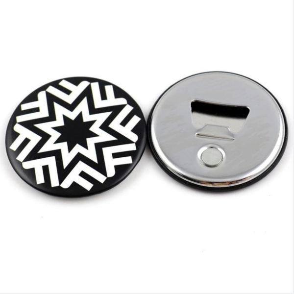 Full Color Bottle Opener Button With Magnet - 图片 2
