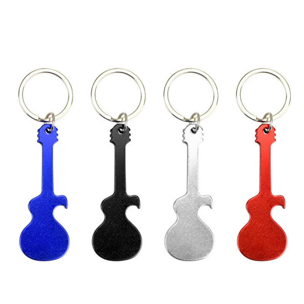 Guitar Bottle Opener with Keychain - 图片 2