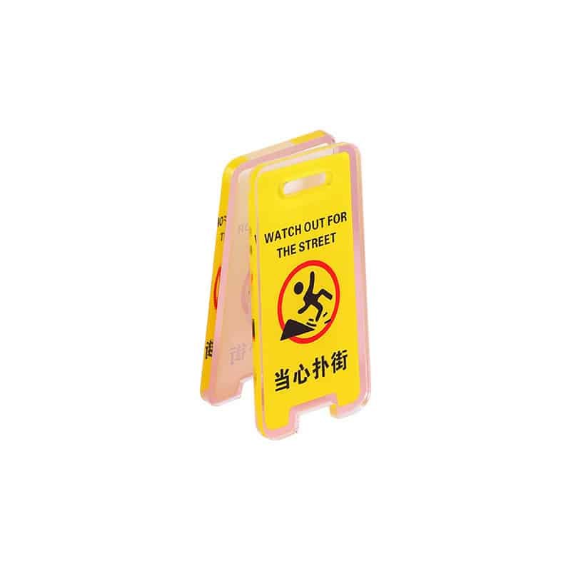 Acrylic Warning Sign Clip - Image 2