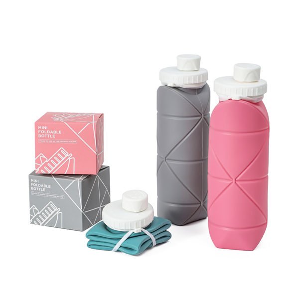 21oz Silicone Folding Mug Outdoor Sports Water Bottle - Image 2
