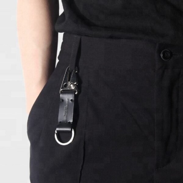 Waist-Hanging Eagle Beak Leather Keychain - 图片 2