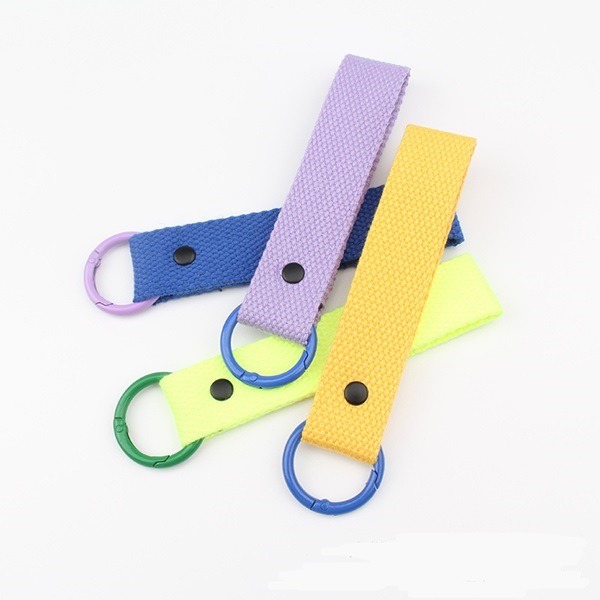 Customized Solid Color Ribbon Keychain - 图片 2