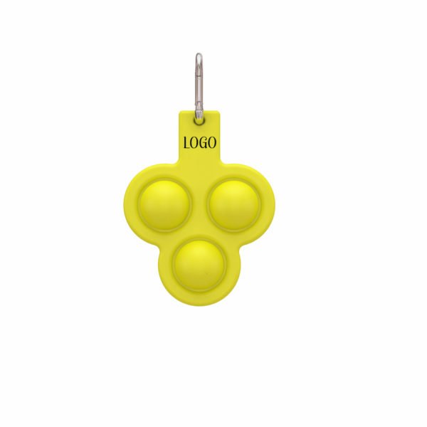 Clover Push Pop Bubble Keychain - Image 2