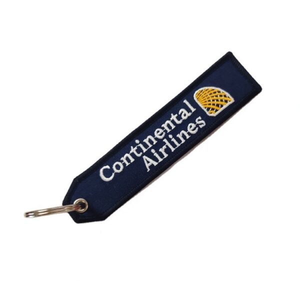 Embroidered Flight Keytag Keychain Fabric Keyring - 图片 2
