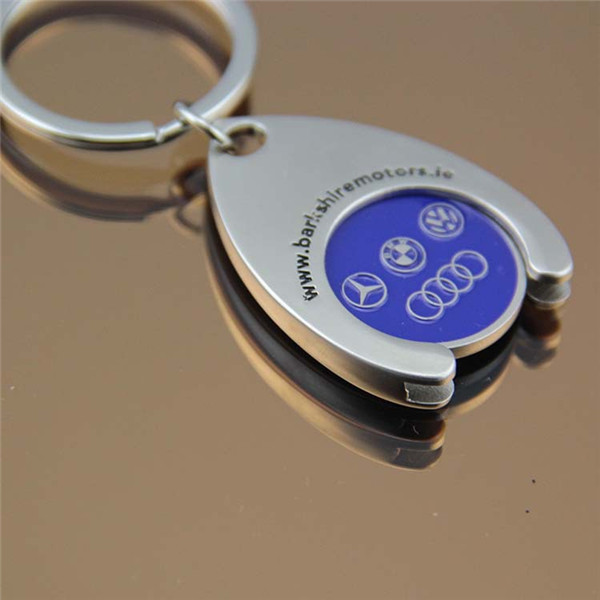 Customized Shopping Cart Coin with Key Chain Token Holder - 图片 2