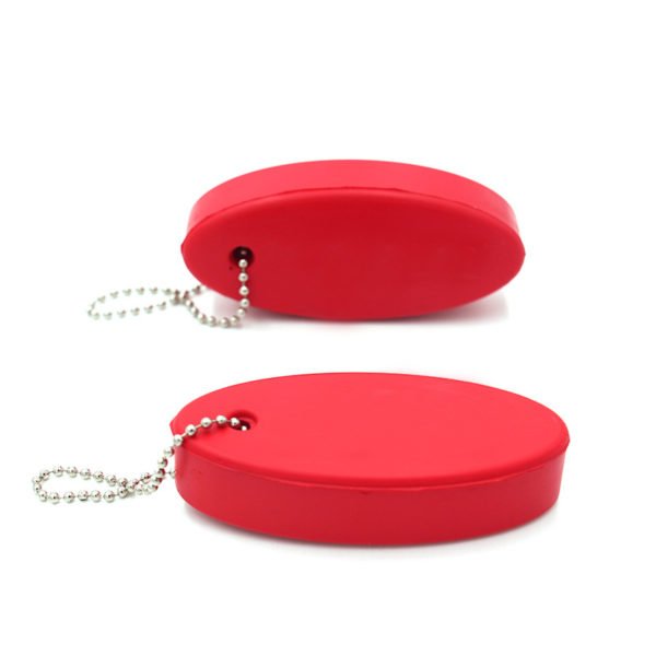Soft Floating Oval Keychain Key Chain - Image 2