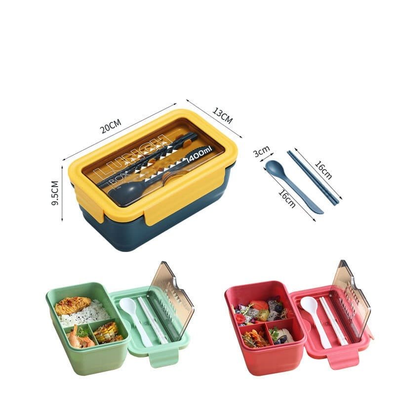 Microwaveable Plastic Lunch Box - 图片 2