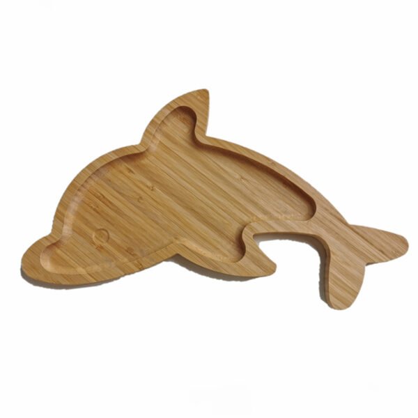 Dolphin Shaped Bamboo Tray - 图片 2