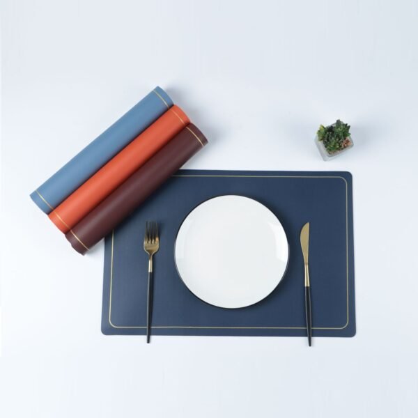 Waterproof PU Leather Insulated Placemat - 图片 2