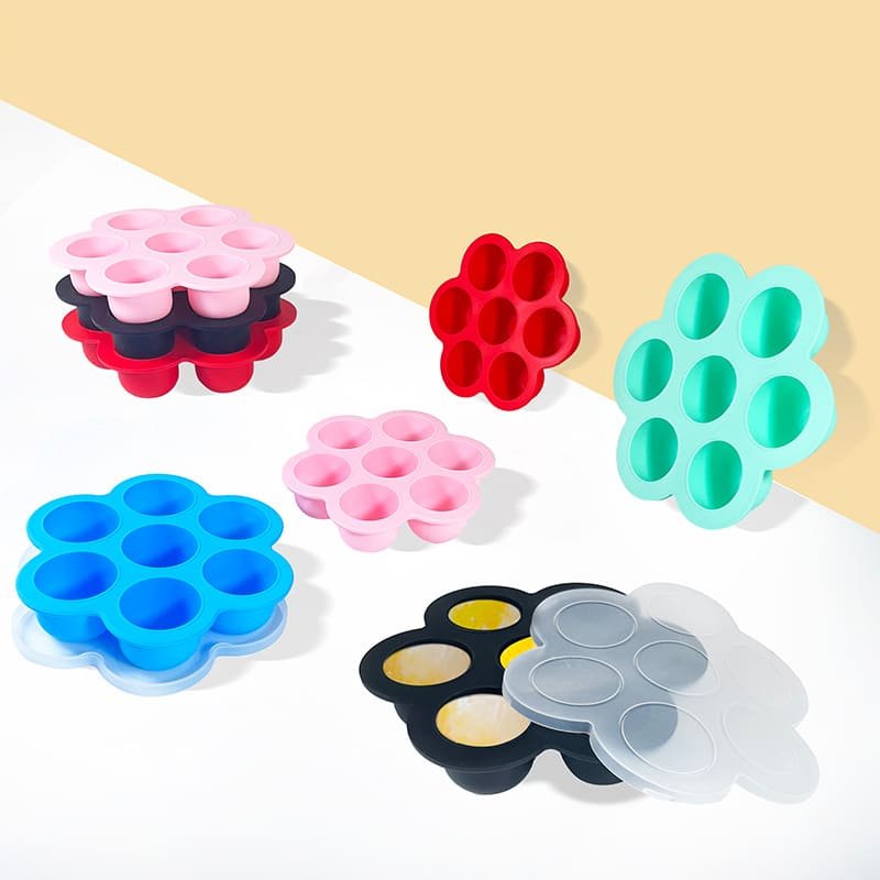Seven-Hole Plum Blossom Shaped Ice Cream Silicone Mold - Image 2