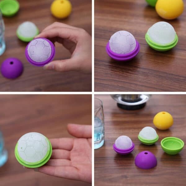Silicone Soccer Shaped Ice Ball Mold - Image 2