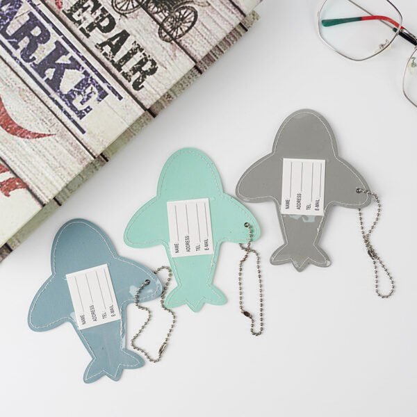 Portable PVC Plane-shaped Luggage Tag - 图片 2