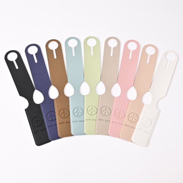 Portable PU Leather Customized Strip Luggage Tag - Image 2