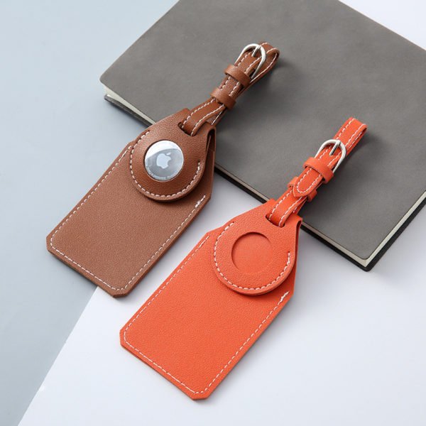 Soft Leather Luggage Tag With Alarm - Image 2