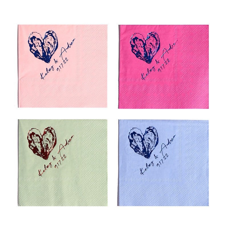 Custom Holiday Party Cocktail Tissues - 图片 2