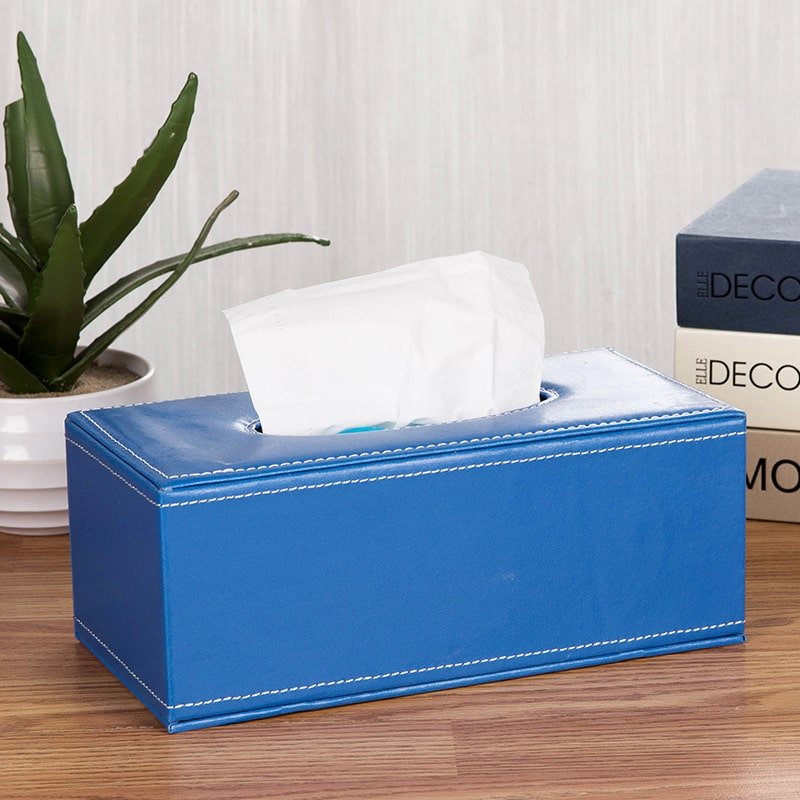 Custom PU Leather Tissue Box - 图片 2