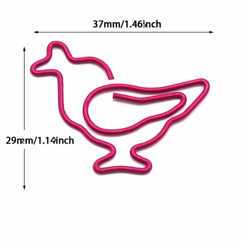 Hen Shaped Metal Paperclips - Image 2