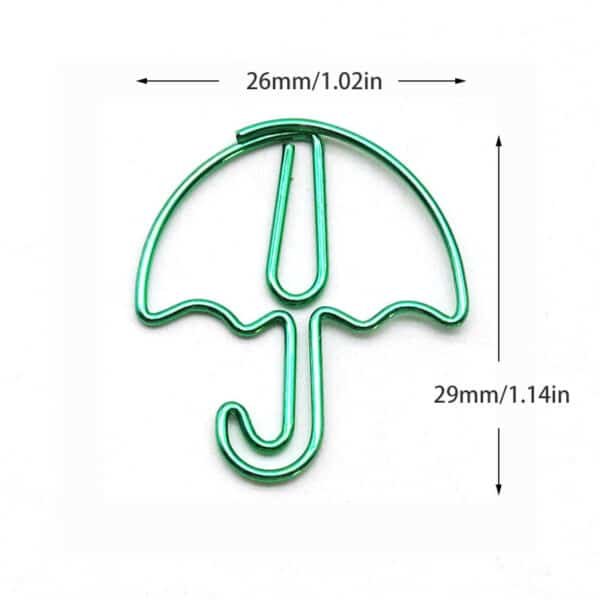Umbrella Shaped Metal Paperclips - 图片 2