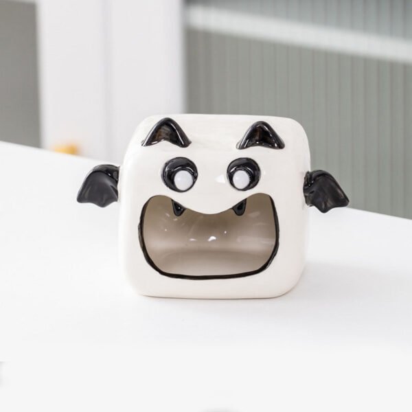 Creative Square Bat Ceramic Ashtray - Image 2