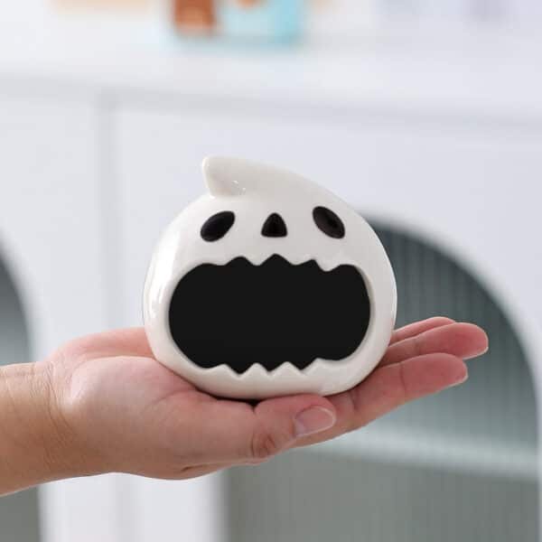 Creative Ghost Head Ceramic Ashtray - Image 2