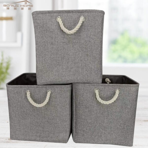 Large Capacity Linen Storage Basket - Image 2
