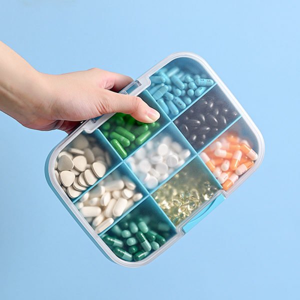 Large Size 9-Compartment Pill Box - Image 2