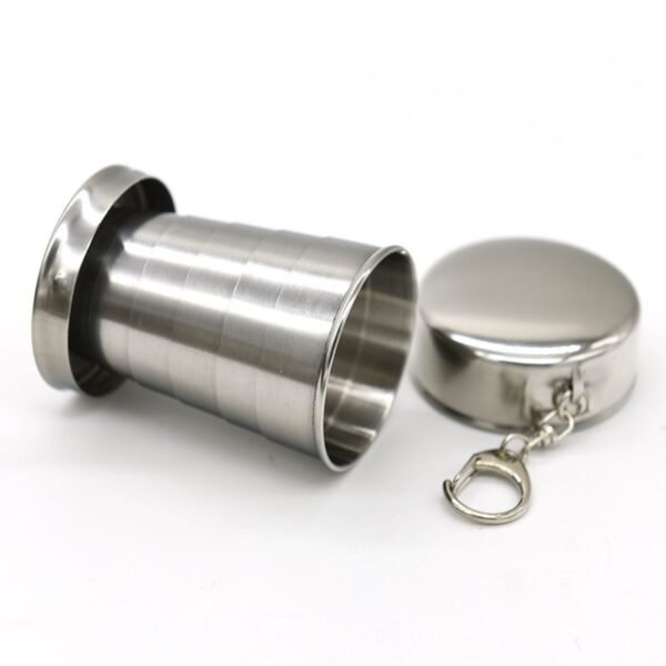 Stainless Steel Foldable Mini Water Bottle - 图片 2