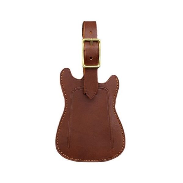 Hot Sale Leather Guitar Shape Luggage Tag - Image 2