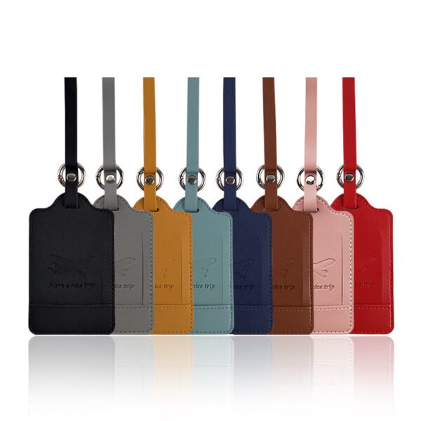 Soft PU Leather Luggage Tag Custom Pattern - Image 2