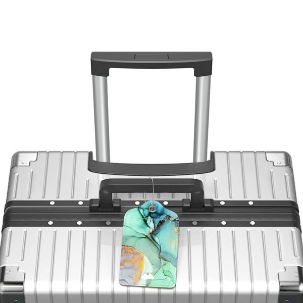 Fashion Leather Travelling Packaging Tag - 图片 2